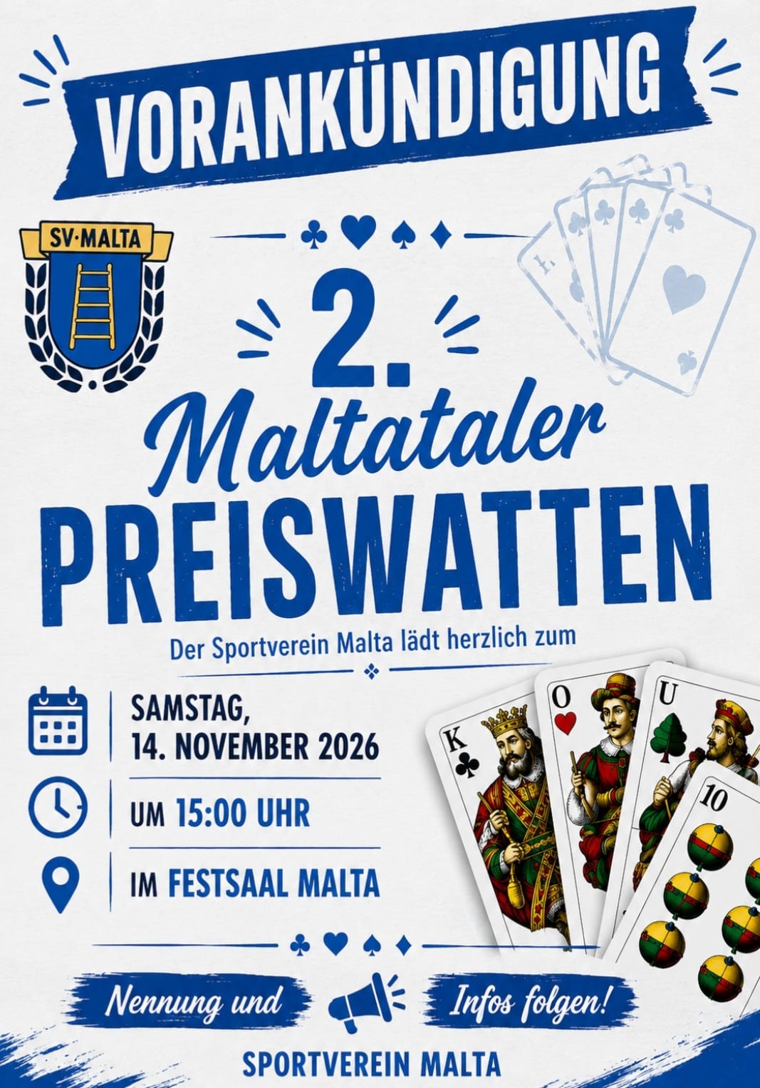 Vorankündigung-2. Maltataler Preiswatten
